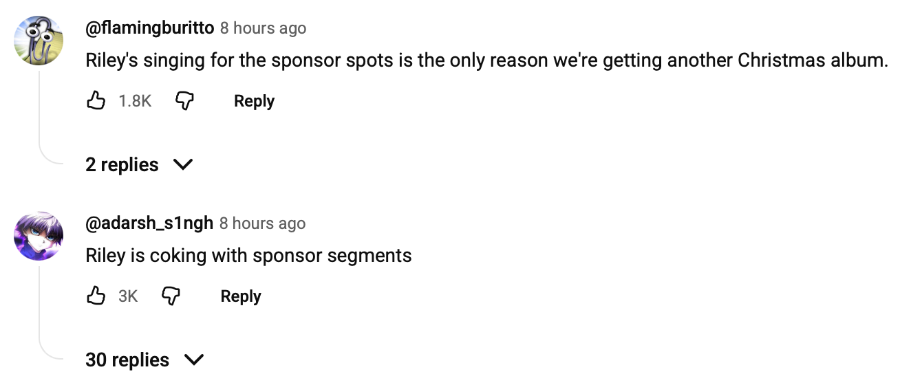 LTT jingle comments